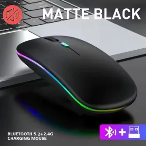 Mysz bezprzewodowa akumulatorowa RGB Ergonomiczna mysz  do gier do laptopa